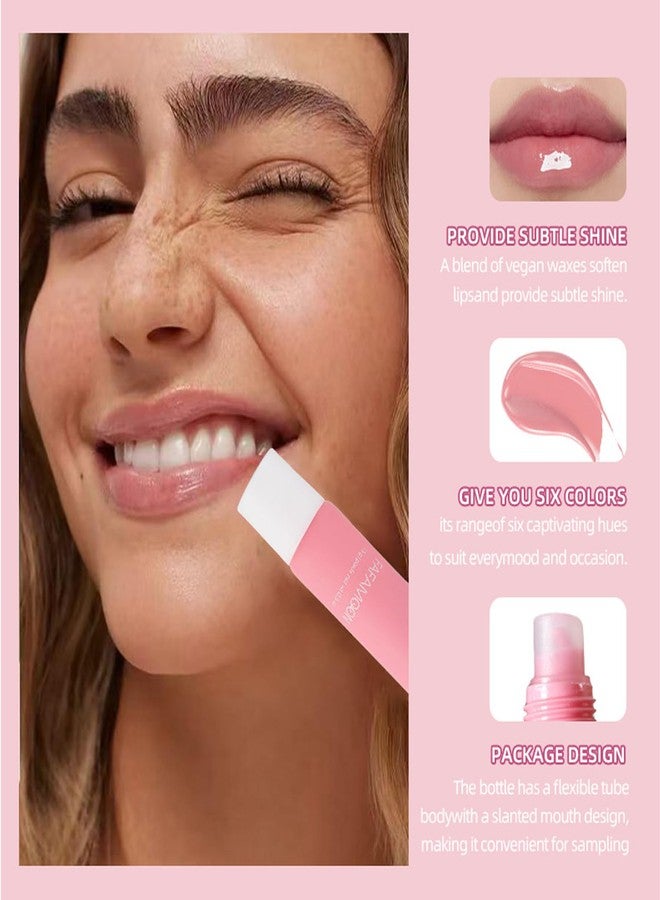 Dulele 5PCS Lip Glossy Butter Balm Set, Instant Hydrating Nourishing Lip Mask Non-Sticky Lip Balm, Soften Dry Lips and Lip Care - Image 4